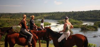Horse riding in Jinja